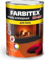 Эмаль для пола Farbitex ПФ-266 красно-коричневый 1,8 кг