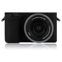 Силиконовый противоударный чехол MyPads для фотоаппарата Sony Alpha ILCE-6300/ A6300 черный