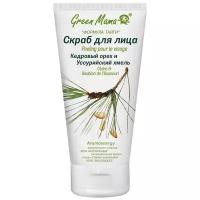 Green Mama скраб для лица Формула тайги Кедровый орех и Уссурийский хмель