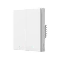 Умный встраиваемый выключатель двухклавишный без нулевой линии Aqara Smart wall switch H1 (WS-EUK02)