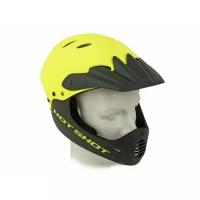 Велошлем AUTHOR Hot Shot HST X9 191, Freeride/DH/BMX/Enduro, ABS-HARD SHELL, Yell-Neon/Blk (Размер: 52-54)