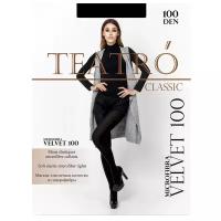 Колготки TEATRO Velvet, 100 den, размер 2, черный