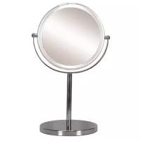 Косметическое зеркало на подставке Kleine Wolke Transparent Mirror, 20х15,3х34,5 см, цвет серебряный