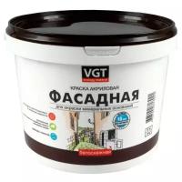 Краска фасадная VGT Белоснежная белая, матовая (3кг)