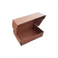 Самосборные крафтовые картонные коробки с крышкой 442x320x152 Т-23, 10 штук