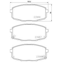 Дисковые тормозные колодки передние NISSHINBO NP6023 (4 шт.)