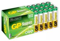 Gp Батарейка Super Alkaline 24A LR03 AAA 30 шт. в уп-ке