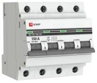 Выключатель нагрузки четырехполюсный 100А 4P ВН-100 EKF SL100-4