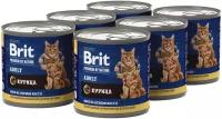 Консервы для кошек Brit Premium by Nature, с мясом курицы, 200 гр*6 шт