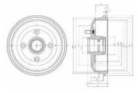 Барабан тормозной Delphi BF468