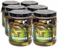 Моховики Ecofood маринованные, 520 г, 500 мл, 6 шт