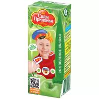 Сок Сады Придонья Зеленое яблоко (Tetra Pak), c 4 месяцев, 0.2 л