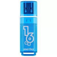 Флеш-накопитель USB 2.0 Smartbuy 16GB Glossy series Blue (SB16GBGS-B)