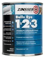 Грунт Zinsser Bulls Eye 1-2-3 универсальный грунт белый 3,78 л