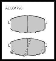 Дисковые тормозные колодки передние Allied Nippon ADB31798 (4 шт.)