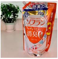 Кондиционер для белья с нежным цветочного мыла Soflan Premium Aroma Soap, Lion 1260 мл (мягкая упаковка с крышкой)