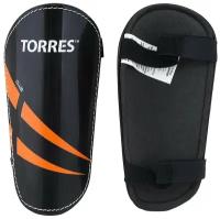 Спортивные защитные щитки футбольные Torres Club, FS1607-1 без голеностопа из пластика и пены (ЭВА) на липучках для тренировок, размер S