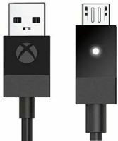 Оригинал Кабель зарядка 2.75 метра Micro USB со световым индикатором для зарядки джойстикa геймпада Microsoft Xbox One шнур