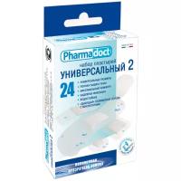 Пластырь универсальный 2 набор 24шт прозрачная основа