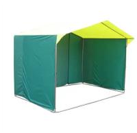 Палатка торговая Митек Домик 3.0х1.9 (желто-зеленый)