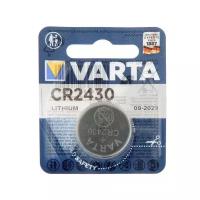 Varta Батарейка литиевая Varta, CR2430-1BL, 3В, блистер, 1 шт