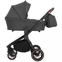 Универсальная коляска CARRELLO Epica 2 в 1, iron grey/black frame, цвет шасси: черный