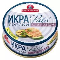 Икра трески с крилем Pate Санта Бремор 90г