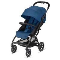 Детская коляска Cybex Eezy S+ 2 BLK Navy Blue с дождевиком и бампером