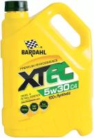 Синтетическое моторное масло Bardahl XTEC 5W-30 C4, 5 л, 4.4 кг, 1 шт