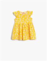 Платье KOTON BABYGIRL, 2SMG80009AK, цвет: YELLOW DESIGN, размер: 24-36