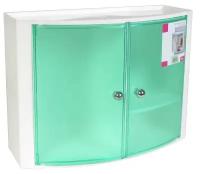 Шкафчик для ванной 084, прозрачно-зеленый