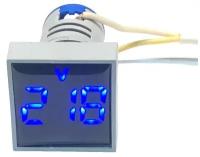 Цифровой вольтметр переменного тока / квадратный / синий / диапазон измерений 20-500 VAC