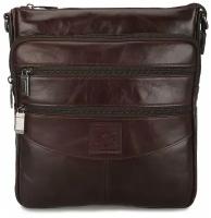 Мужская сумка-планшет из натуральной кожи «Роджер» M1555 Brown