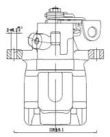 CF095117 Суппорт тормозной PEUGEOT 307 00-/308 07-/CITROEN C4 04- зад. лев. D 38