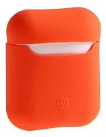 Чехол Soft touch для кейса Apple AirPods, оранжевый