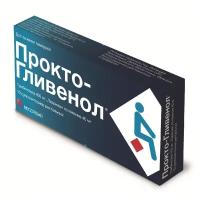 Прокто-гливенол супп. рект., 400 мг + 40 мг, 10 шт