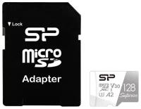 Флеш карта microSDXC 128Gb Class10 Silicon Power SP128GBSTXDA2V20SP Superior + adapter