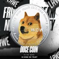 Коллекционная монета Doge Coin Silver / To The Moon