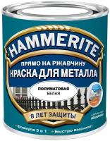 HAMMERITE краска для металла полуматовая, прямо на ржавчину, черная (5л)