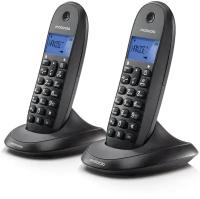 Радиотелефон DECT MOTOROLA C1002LB+ (цвет черный, две трубки)