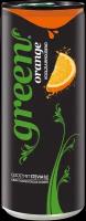 Напиток безалкогольный GREEN COLA сильногазированный с соком апельсина с низким содержанием сахара, 0,33л
