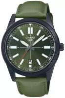 Наручные часы CASIO Collection CASIO MTP-VD02BL-3E, зеленый, черный