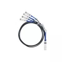 Mellanox Кабель Mellanox passive copper hybrid cable ETH 40GbE to 4x10GbE QSFP to 4xSFP+ 1m MC2609130-001