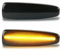 Повторители поворота LED для Mitsubishi Lancer, Outlander, Pajero, Montero динамические тонированные 2шт