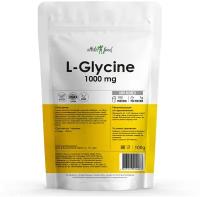 Аминокислоты Глицин, для сна, антистресс Atletic Food L-Glycine 1000 - 100 грамм, натуральный