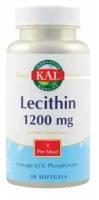 KAL Lecithin (Лецитин) 1200 мг 50 гелевых капсул (KAL)