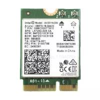 Сетевая карта Intel AX201. NGWG. W 999TCZ Wi-Fi 6 AX201, 2230, 2x2 AX+BT, vPro