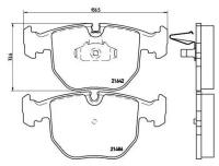 Дисковые тормозные колодки передние TRIALLI PF 4154 (4 шт.)