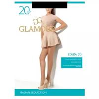 Колготки женские капроновые, GLAMOUR Edera 20 ден, цвет чёрный (nero), размер 4