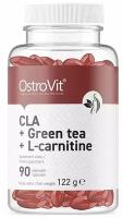 Жиросжигатель OstroVit CLA + Green Tea + L-Carnitine 90 капсул